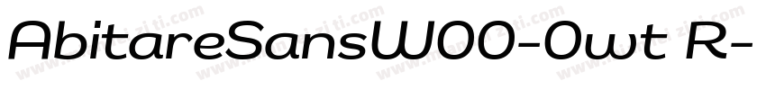 AbitareSansW00-0wt R字体转换